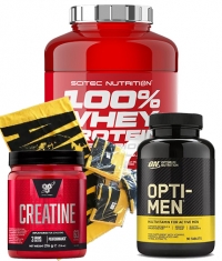 PROMO STACK SCITEC WHEY 2.3 kg + OPTI MEN  + CREATINE + TOWEL